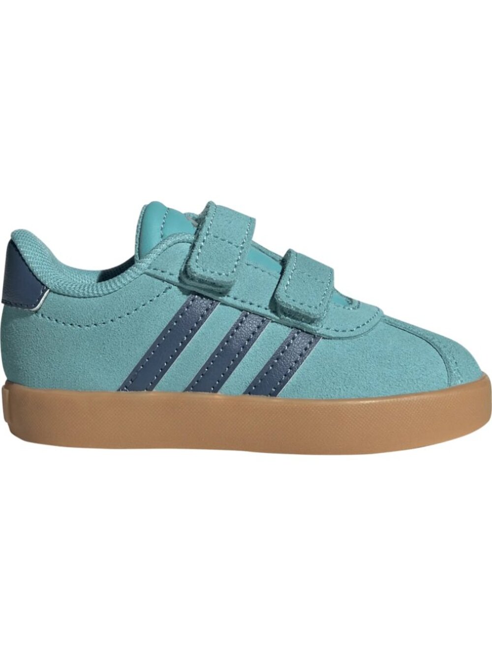 Adidas 10T Kids' VL Court 3.0 Shoes - Mint Ton / Preloved Ink / Silver Metallic